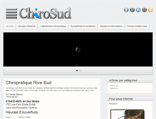 Tablet Screenshot of chirosud.com